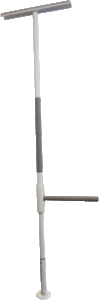 Floor-to-ceiling mounted supports